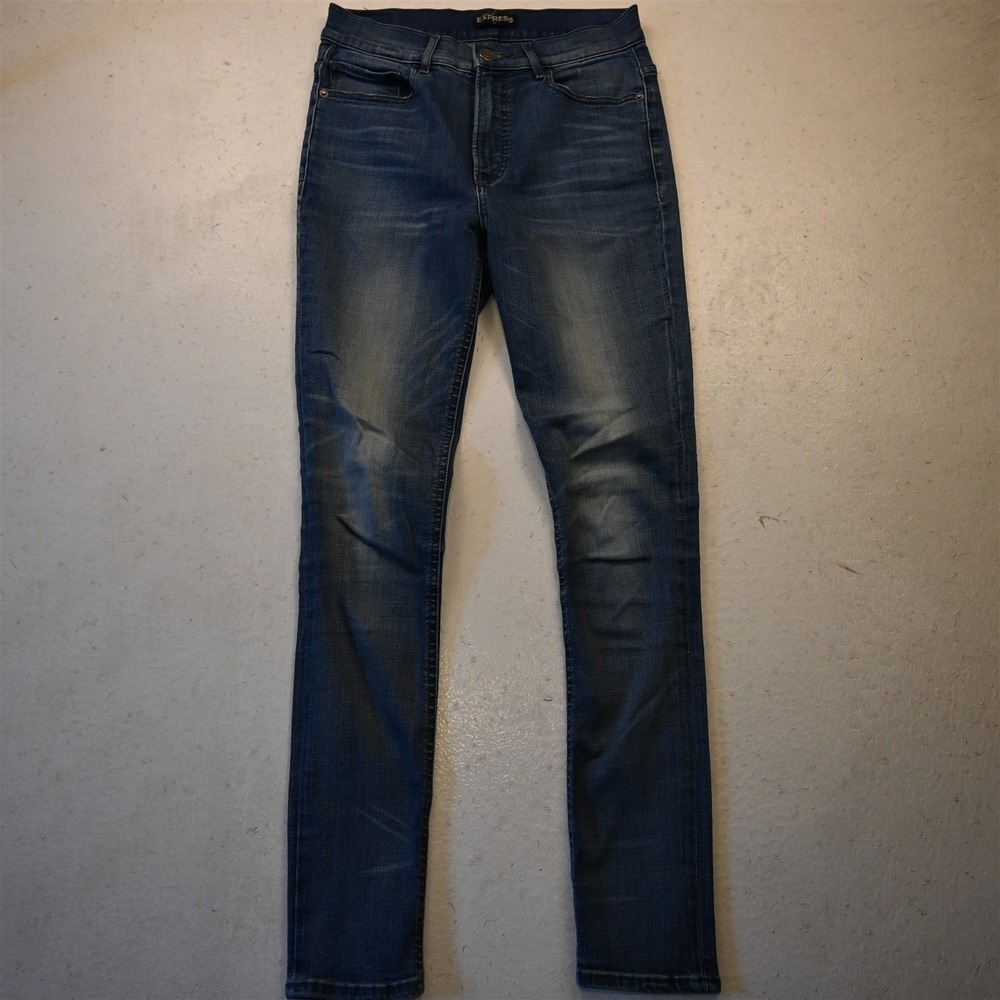 Express 6 High Rise Jegging Light Stretch Denim Womens Jeans